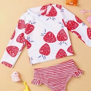 New girl’s two piece swim suit 3-4T